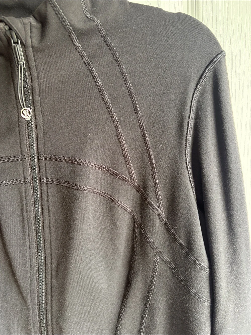 Lululemon Define Jacket Black Full Zip Thumbhole Athletic Activewear Size 12
